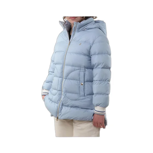 Herno Kids Logo-Embroidered Zipped Hooded Jacket