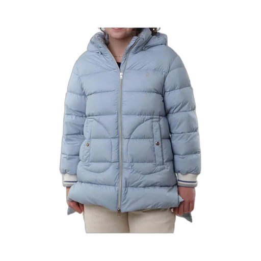 Herno Kids Logo-Embroidered Zipped Hooded Jacket