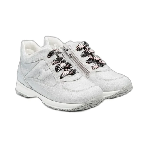 Hogan Kids Interactive Lace-Up Sneakers