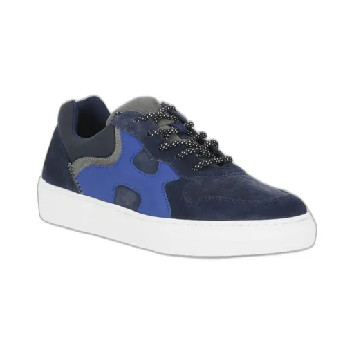 Hogan Kids Logoed Suede Sneakers