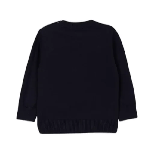 Hugo Boss Kids Embroidered Logo Long Sleeve Jumper