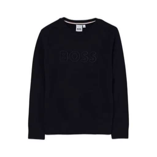 Hugo Boss Kids Embossed-Logo Crewneck Sweatshirt