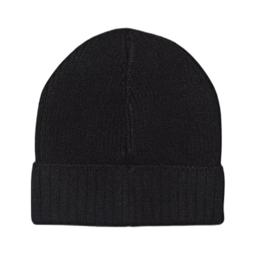 Hugo Boss Kids Turn-Up Brim Ribbed-Knit Beanie