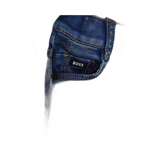 Hugo Boss Kids Logo Patch Denim Trousers