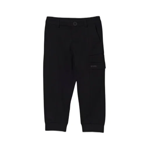 Hugo Boss Kids Logo Detail Cargo-Pocket Trousers