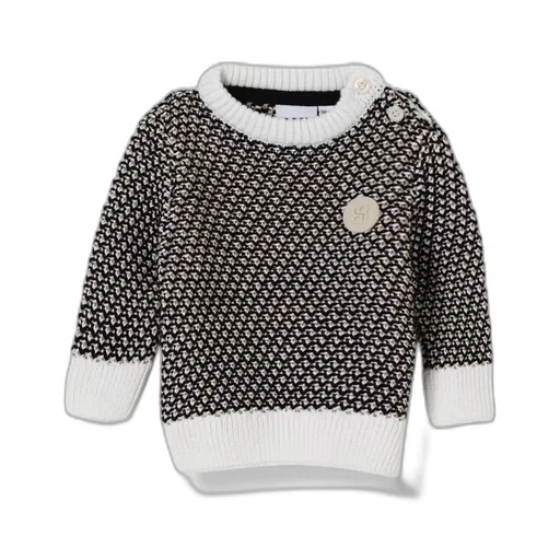 Hugo Boss Kids Textured Knit Crewneck Jumper