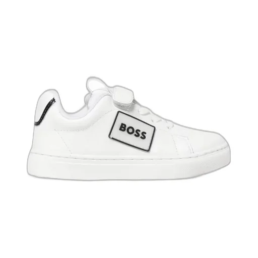 Hugo Boss Kids Logo Strap Low Top Sneakers