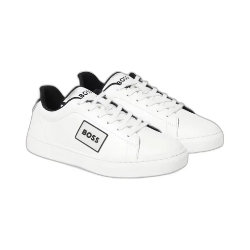 Hugo Boss Kids Logo-Patch Low-Top Sneakers