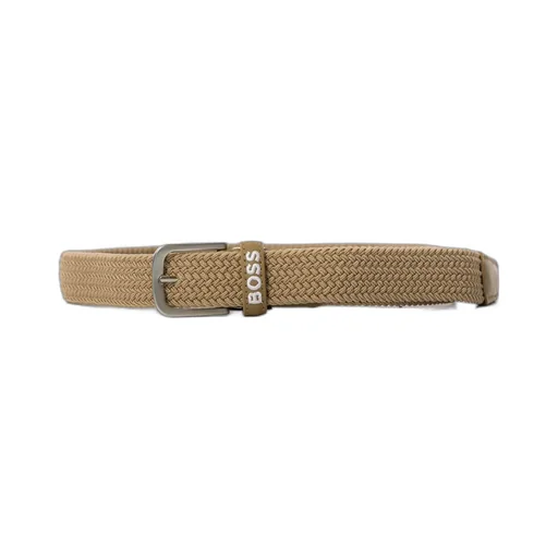 Hugo Boss Kids Logo Print Braided Belt
