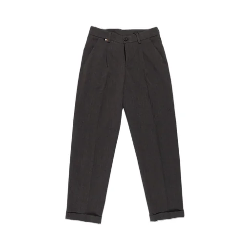 Hugo Boss Kids Button-Fastened Straight Leg Trousers