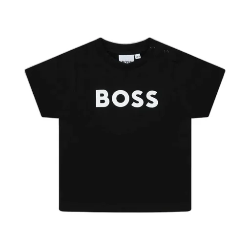 Hugo Boss Kids Logo Printed Crewneck T-Shirt