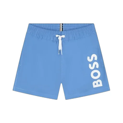 Hugo Boss Kids Logo Drawstring Swim Shorts