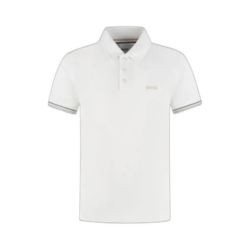 Hugo Boss Kids Logo-Print Straight Hem Polo Shirt