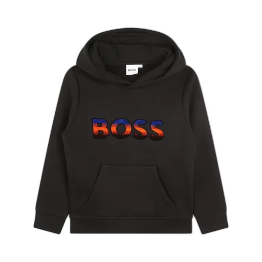Hugo Boss Kids Logo Embroidered Gradient Hoodie