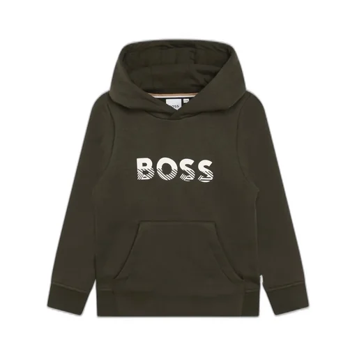 Hugo Boss Kids Logo Printed Fleece Hoodie