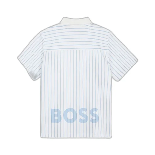 Hugo Boss Kids Stripe Detailed T-Shirt