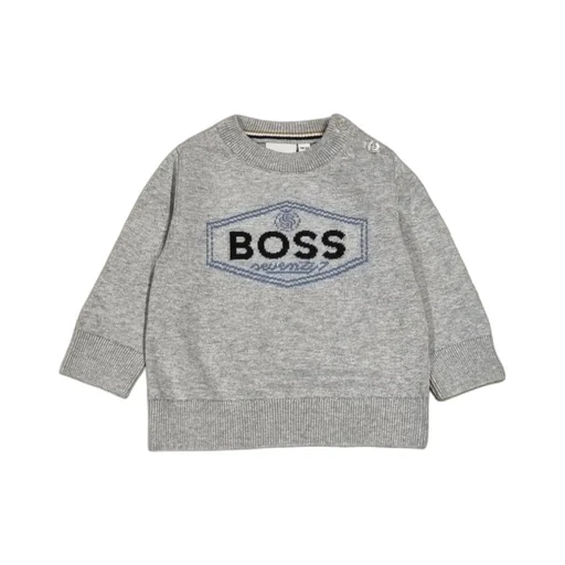Hugo Boss Kids Logo Printed Crewneck Sweatshirt