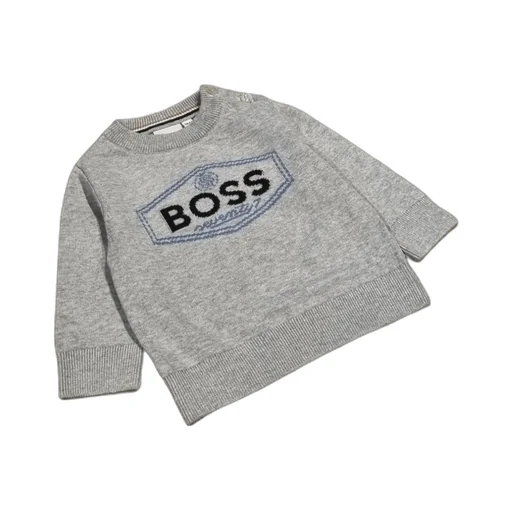 Hugo Boss Kids Logo Printed Crewneck Sweatshirt