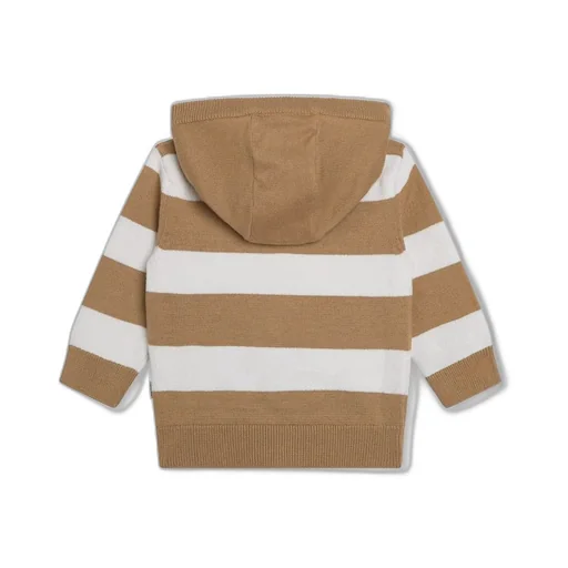 Hugo Boss Kids Striped Tricot Hoodie