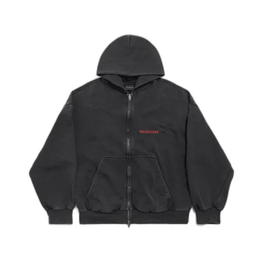 Back Zip-Up Hoodie Regular Fit