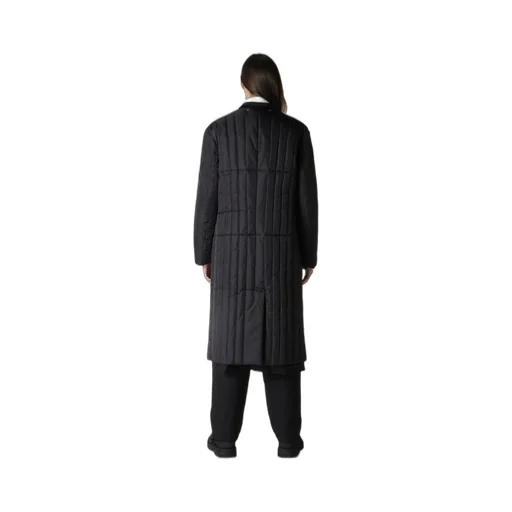 Wool Gabardine 4 Buttons Long Jacket With Liner