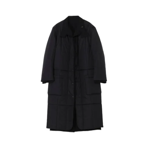 Wool Gabardine Stand Collar Jacket With Liner