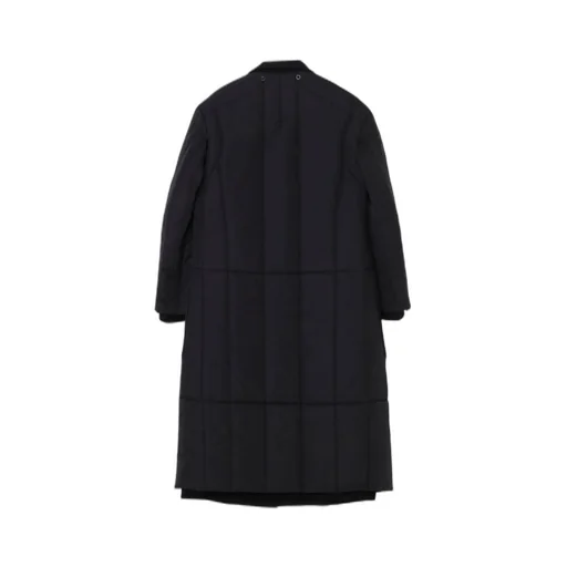 Wool Gabardine Stand Collar Jacket With Liner