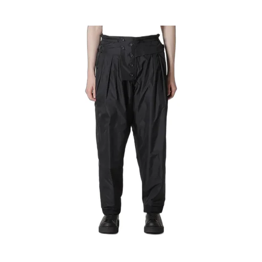 Wool Gabardine Outer Pocket Pants