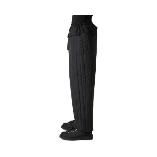 Wool Gabardine Hem String Pants With Nylon Liner
