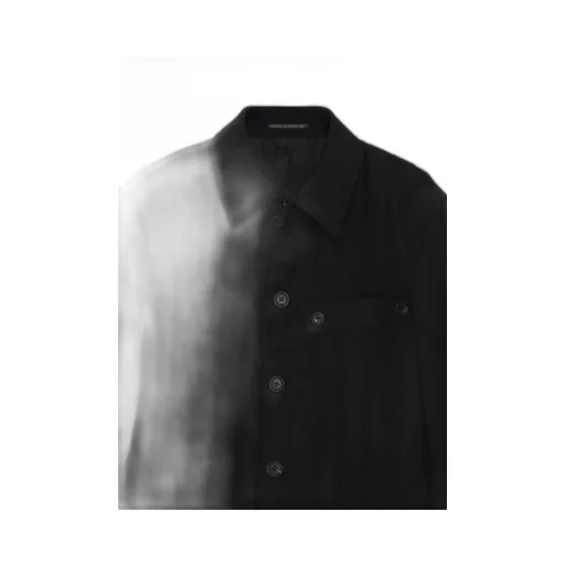 Wool Gabardine Tab Detail Paded Jacket