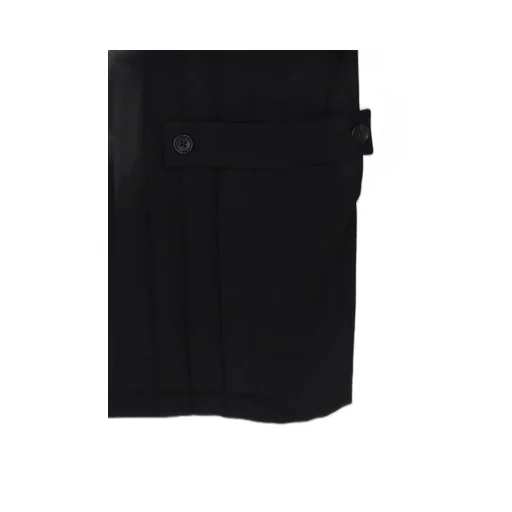 Wool Gabardine Tab Detail Paded Jacket