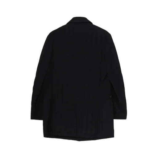 Wool Gabardine Tab Detail Paded Jacket