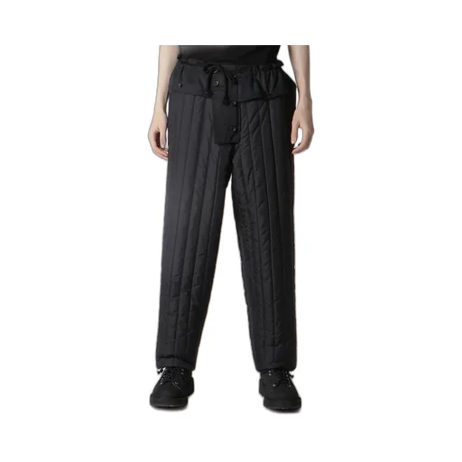 Wool Gabardine Hem String Pants With Nylon Liner