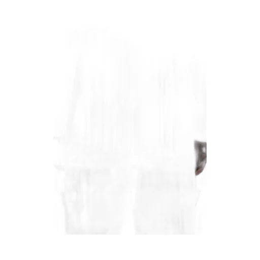 Wool Gabardine Tab Detail Paded Jacket