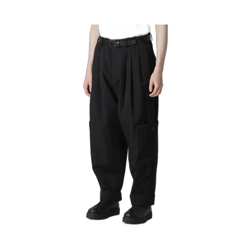 Wool Gabardine Outer Pocket Pants
