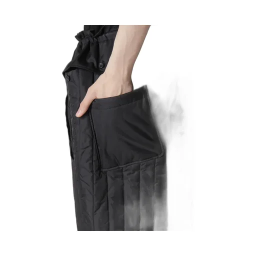 Wool Gabardine Hem String Pants With Nylon Liner