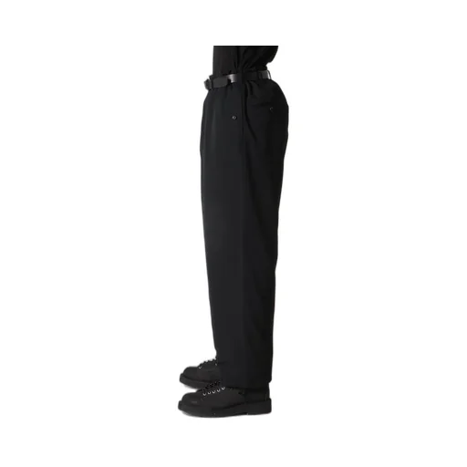 Wool Gabardine Hem String Pants With Nylon Liner