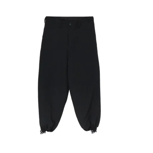 Wool Gabardine Hem String Pants With Nylon Liner
