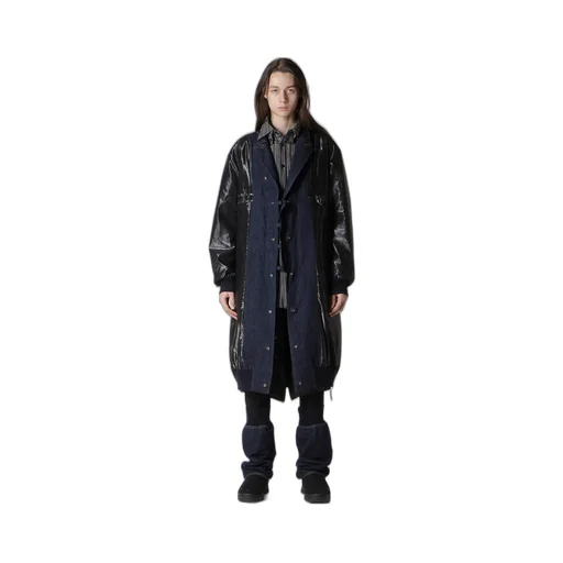 6Oz Denim Magic Wash Rib Combination Peaked Jacket