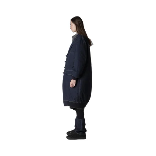 6Oz Denim Magic Wash Rib Combination Peaked Jacket