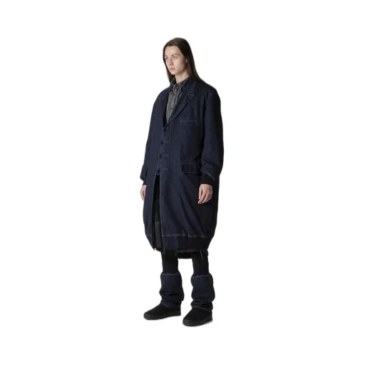 6Oz Denim Magic Wash Rib Combination Peaked Jacket