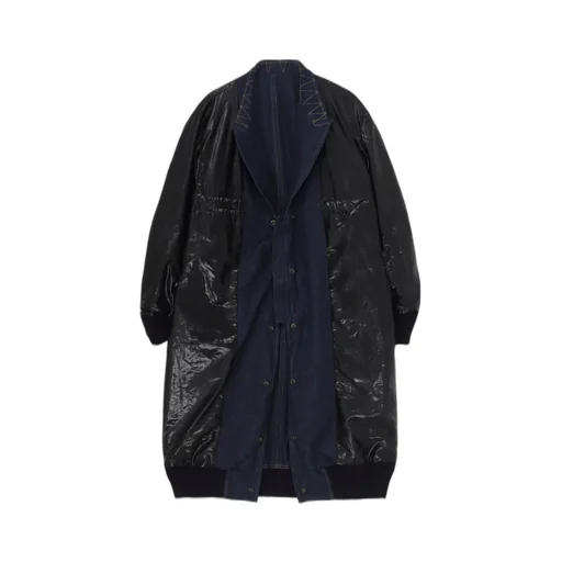 6Oz Denim Magic Wash Rib Combination Peaked Jacket