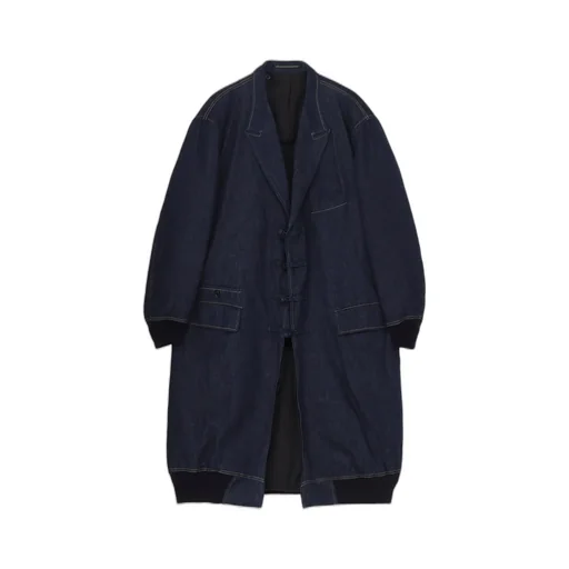 6Oz Denim Magic Wash Rib Combination Peaked Jacket