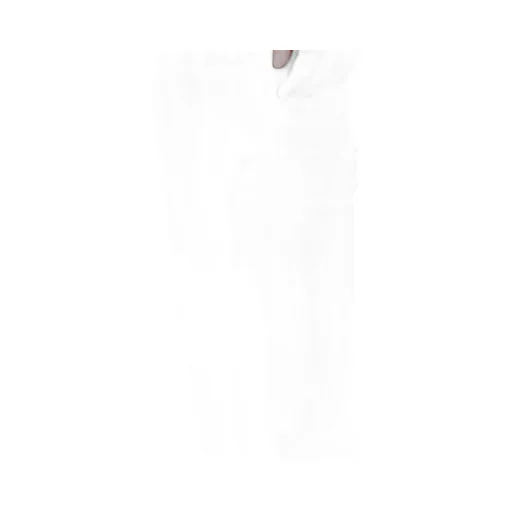 Wool Gabardine Tab Detail Padded Pants