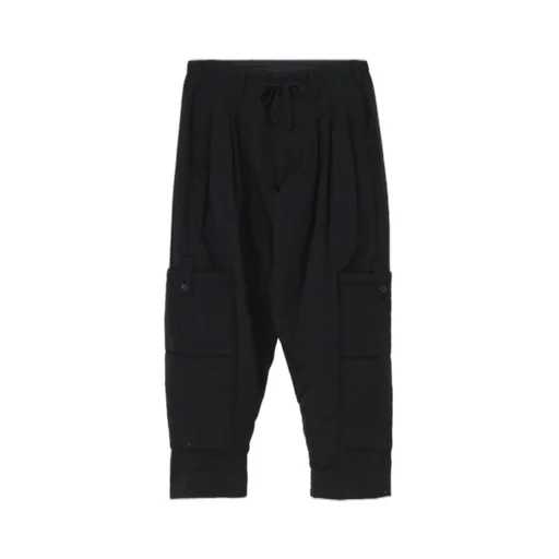 Wool Gabardine Outer Pocket Pants