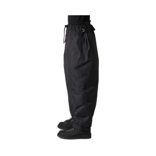 Wool Gabardine Pocket Detail Padded Pants