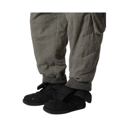 Silk Linen Pocket Detail Padded Pants