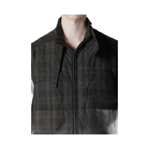 Madras Ink Plaid Cs Padded Blouse