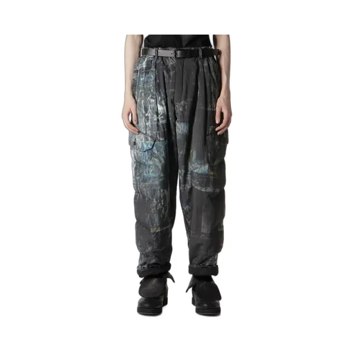 Diagonal Fpadded Printed Pants
