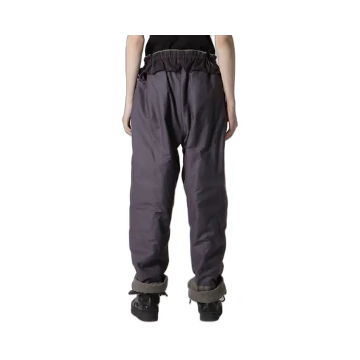 Silk Linen Knee Tab Padded Pants
